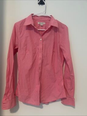 Banana Republic Pink Striped Dress Shirt